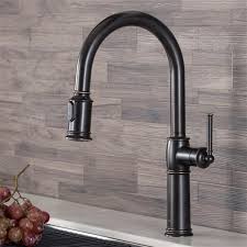 Supply lines, soap/lotion dispenser, and deck plate. Kraus Sellette Pull Down Kitchen Faucet Single Handle 16 5 In Oil Rubbed Bronze Kpf 1682orb Rona