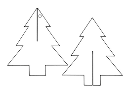 Einen tannenbaum ausschneiden als einfache bastelidee fur senioren : Vorlage Fur Weihnachtsbaum Aus Karton Zum Ineinander Stecken Weihnachtsbaum Basteln Weihnachtsbaum Vorlage Kunst Weihnachtsbaum