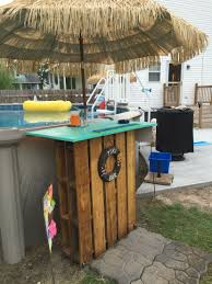 My Other Swim Up Pallet Tiki Bar Pallet Pool Diy Swimming Pool Pool Decor