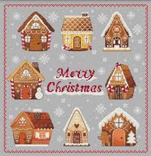 Christmas gingerbread cross stitch patterns. Les Petites Croix De Lucie Gingerbread Houses Cross Stitch Pattern 123stitch