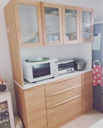 レンジはどこにどうやって配置してる キッチンの中でも重要なレンジ台に注目 folk 食器棚 ニトリ インテリア 収納 キッチン