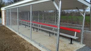 5ft Black Chain Link Fence Gate Moore Rec Center Baseball Field Tri Boro Fence Installed The Chain Link Dugouts Chain Link Fence Chain Link Fence
