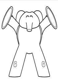 Come have fun with this beautiful coloring page of pocoyo's best friend! Pocoyo Elly Coloring Pages Coloring And Drawing