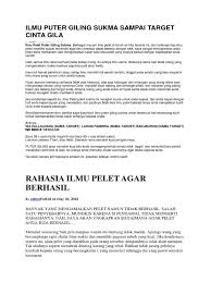 Pelet jarak jauh lewat foto 100% berhasil. Ilmu Puter Giling Sukma Dan Pelet Lain