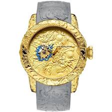 Megalith Mens Rubber Quartz Watch Automatic Watches For Men Watches For Men Dragon Sculpture