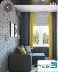 Tall curtains add drama and. Gray Yellow Curtains In Nairobi Central Home Accessories Jiraniz Home Jiji Co Ke