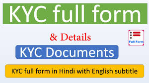 Kyc means know your customer. Kyc Full Form Kyc Long Form Kyc Ka Full Form Kyc Full Form In Hindi Kyc Details Full Form Youtube
