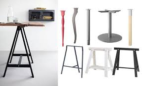 Turn Anything Into A Table Or Desk Just Add Ikea Legs Diy Crafts Table Projects Furniture Home Trestle Ikea Desk Legs Ikea Diy Adjustable Desk Legs