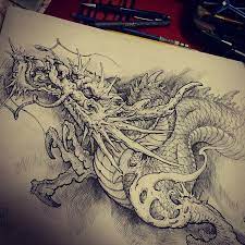 Dragon Pen Sketch In 8hours Chronicink Been Drawing A Lot Lately I Think Learning Is A Never Dragon Tattoo Colour Asian Dragon Tattoo Dragon Tattoo Designs