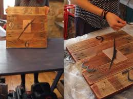 Idée palette en bois : Recup Une Horloge En Bois De Palette Femme Actuelle Le Mag