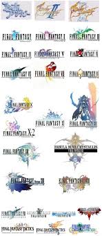 Logo History Of Final Fantasy Final Fantasy Logo Final Fantasy Text Logo Design