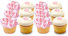 These cherry blossom cupcakes are perfect for spring! Cherry Blossom Celebration Dozen Georgetown Cupcake