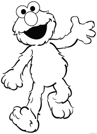 Check out all the brand read more Sesame Street Coloring Pages Elmo Waving Coloring4free Coloring4free Com