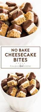 No Bake Cheesecake Bites Recipe Baked Dessert Recipes Easy Mini Desserts Recipes Mini Dessert Easy