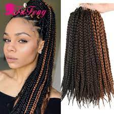 Crochet Box Braids Black Hair Extensions Synthetic Curly Crochet Hair Braiding Crochet Curly Crochet Hair Styles Braid In Hair Extensions Black Hair Extensions