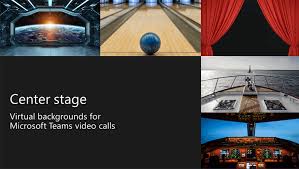 When you are starting a meeting. Center Stage Virtual Teams Backgrounds