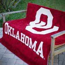180 cm x 200 cm ( 70 inch x 79 inch ). Oklahoma Sooners Throw Blanket Denali Home Collection Denali Home Collection
