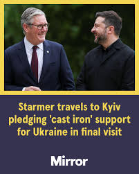 Keir Starmer travels to Kyiv today to pledge Britain's “cast-iron” support  for Ukraine as his time in office comes to a close.