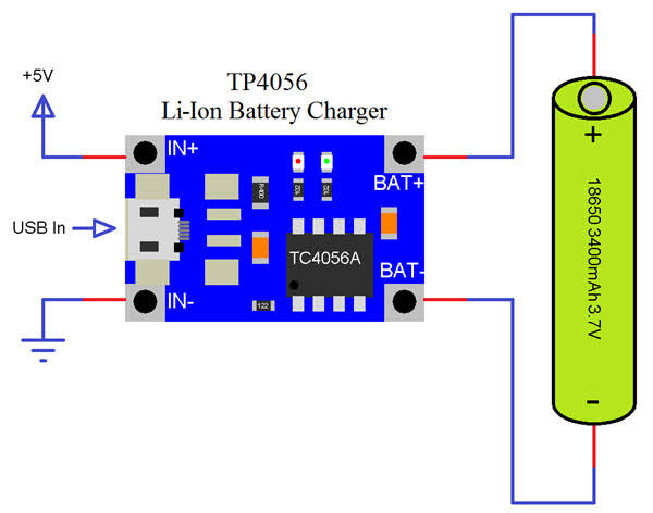 TP4056 5V USB LiPo Charger Module | Arduino Shield – Makers Hut