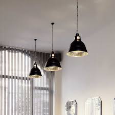 Suspensions ampoules e27 noires l 48 cm l 15 cm h 48 cm industrielles. Suspension Industrielle Noire En Metal Lampe Avenue