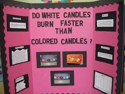 Biology Science Fair Projects For 8th Grade Do White Candles Burn Faster Than Colored Candles Cool Science Fair Projects 8th Grade Science Projects Science Fair Projects Boards