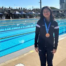 Congratulations to Celeste in Year 10, who has been selected for the  TeamVIC swimming team and competed at the School Sport Australian  Championships