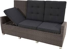 Garten blokbank aus massiv holz. Ploss Loungesofa Geflecht Rocking Polyrattan Grau Braun 3 Sitzer Mobel Stellbrink
