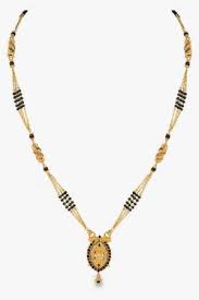 The mangalsutra has a big circular or oval pendant crafted with floral and beads motif hanging in a three or four string black beaded gold chain. Orra Gold Mangalsutra Designs Png Image Transparent Png Free Download On Seekpng