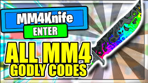 Codes are small rewarding feature in murder mystery 2, similar to promos,. All New Godly Knife Codes Roblox Murder Mystery 4 Youtube