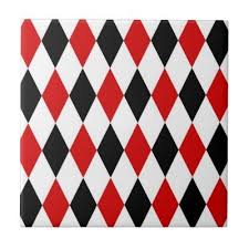 Black And White Diamond Pattern Tile Red White Black Harlequin Diamond Pattern Diamond Tile Pattern Diamond Pattern Pattern