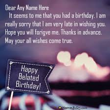Top 17+ funny happy birthday memes for facebook. Belated Happy Birthday Wishes With Name And Photo