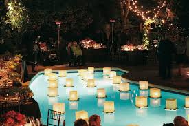 Inside Weddings Pool Wedding Decorations Pool Wedding Wedding Backyard Reception