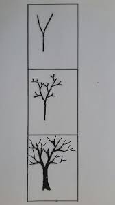 Stappenplan Boom Met De Y Bomen Tekenen Herfst Tekenen Leer Tekenen