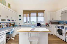 Craft room design drawings showing multiple layout options for the 1200 sq ft loft that will be the craft room design with two work stations. Craft Room Ideas Storage Decor Designs Designing Idea