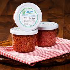Dann die gewürfelten gewürzgurken mit etwas gurkensud zufügen. Dt Corned Beef Im Glas