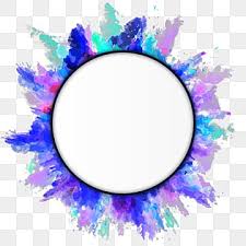 Circular Frame Color Frame Color Splash Frame Round Frame Vector Frame Color Color Frame Png And Vector With Transparent Background For Free Download Watercolor Flower Wreath Artistic Frame Graphic Design Background