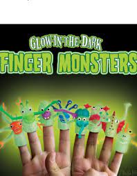Glow-in-the-Dark Finger Monsters - Lets Play: Games & Toys