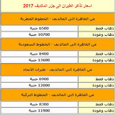 شهر العسل تكلفة فنادق جزر المالديف