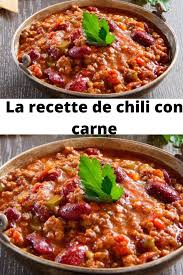 La Recette De Chili Con Carne Recette Chili Recette Chili Con Carne Recettes De Cuisine