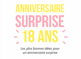 Et donc une bonne invitation chic et élégante! Anniversaire Surprise 18 Ans Minute Pop