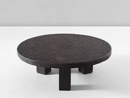 Round Stone Iron Look Cocktail Table Coffee Table Cool Coffee Tables Stone Coffee Table