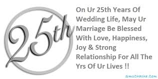 Congrats on surviving another year at your job. 25th Wedding Anniversary Quotes Funny Quotesgram