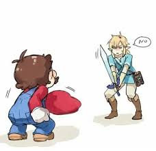 Hahaha Imagine How Mario Would Look Like Btw Link Talked Nintendo Super Smash Bros Super Smash Bros Memes Smash Bros Funny