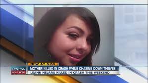 Mother killed in weekend crash while chasing thieves