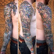 Finished Tree River Sleeve By Atom Messmer Of Artcore In Seattle Tattoo Designs Tattoos Latest Tattoo Design