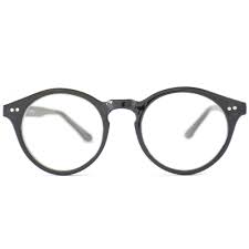 Vintage Black And Clear Glasses Round Retro Clear Non Prescription Vintage Fake Glasses Optical Frames Vintage Glasses Glasses