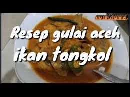 Gulai bisa terbuat dari berbagai bahan. Resep Masak Gulai Aceh Ikan Tongkol Youtube