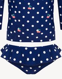 Shade Critters Toddler Girls Dot Rashguard Set Swimco