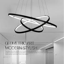 90w Pendant Light Modern Design Led Three Rings 220v 240 100 120v Special For Office Showroom Living Room Lighting Pop