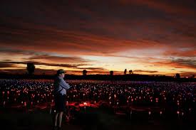 So when umaiya went out, he used to tie his camel wherever he camped. Field Of Lights Event At Uluru